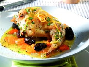 Rabbit with olives