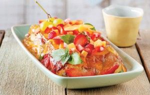 Summer fruit and sweet wine jelly