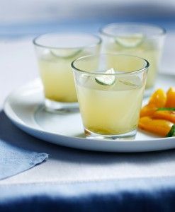 Ζελέ caipirinha με σοταρισμένα βερίκοκα