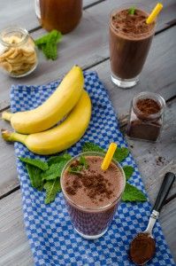 Smoothie με σοκολάτα, μπανάνα και κακάο