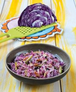 Apple cabbage salad with cider vinaigrette