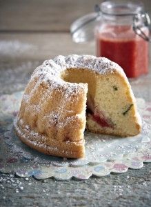 Strawberry – spearmint cake