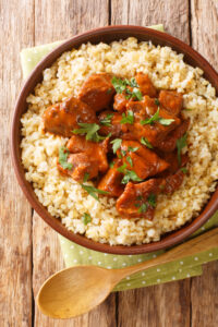 Afelia,Is,A,Traditional,Cypriot,Dish,Of,Small,Pieces,Of