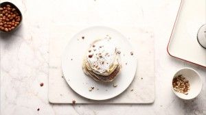 Pancakes γεμιστά με πραλίνα φουντουκιού