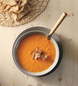 Cool gazpacho with fresh ginger