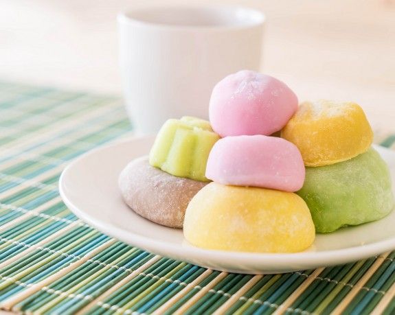 colorful dessert mochi