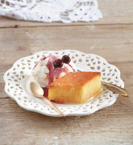 Syrupy semolina sponge cake (Revani)