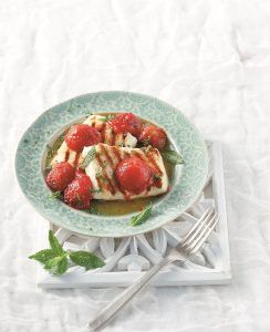 Saganaki with roast tomatoes