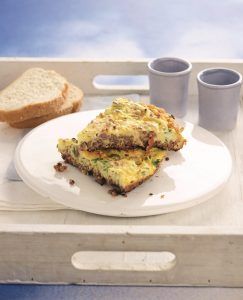 Minced meat omelette