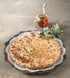 Tarhana pie with feta cheese