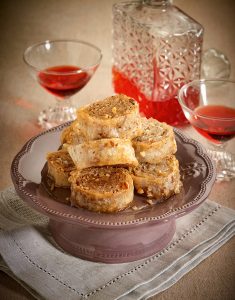 Baklava with almonds