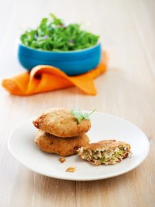 Celery and leek pancakes