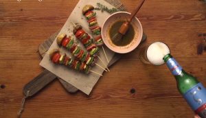 Vegetarian σουβλάκια με λαχανικά