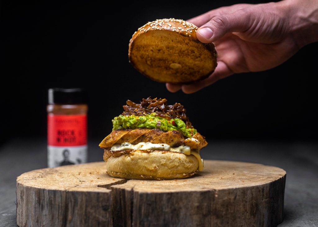 Burger με κοτόπουλο αλά MasterChef