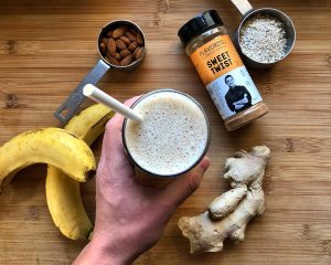 Smoothie μπανάνα και αμύγδαλο