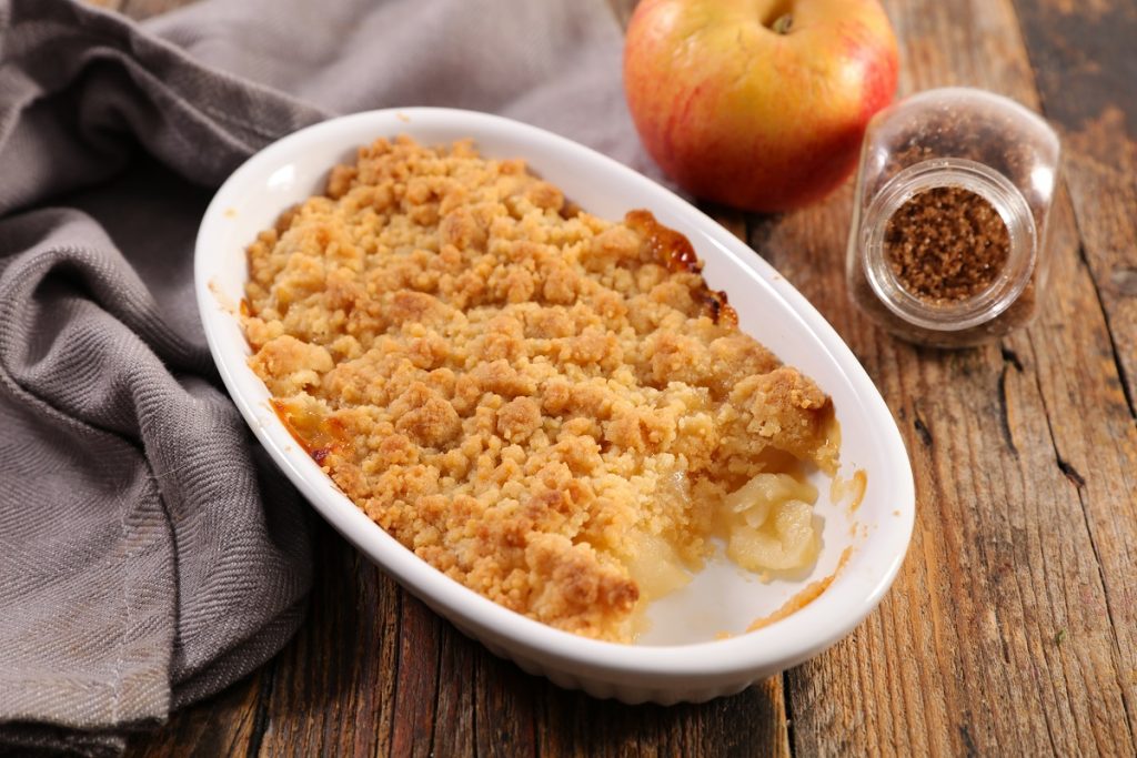 Apple crumble χωρίς γλουτένη