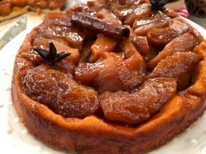 Γαλλική ανάποδη μηλόπιτα Tarte Tatin
