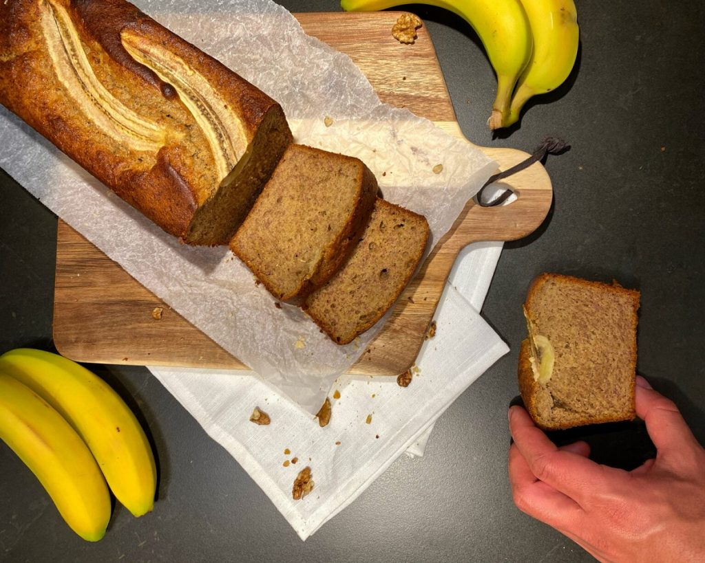 Banana bread χωρίς γλουτένη