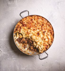 Mac “n” cheese με κιμά στον φούρνο
