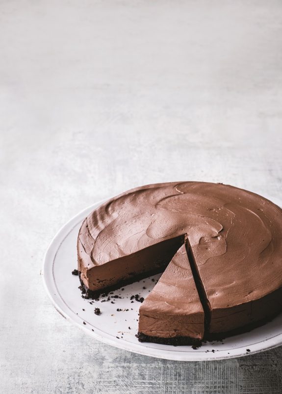 modern vegan, vegan chocolate cheesecake