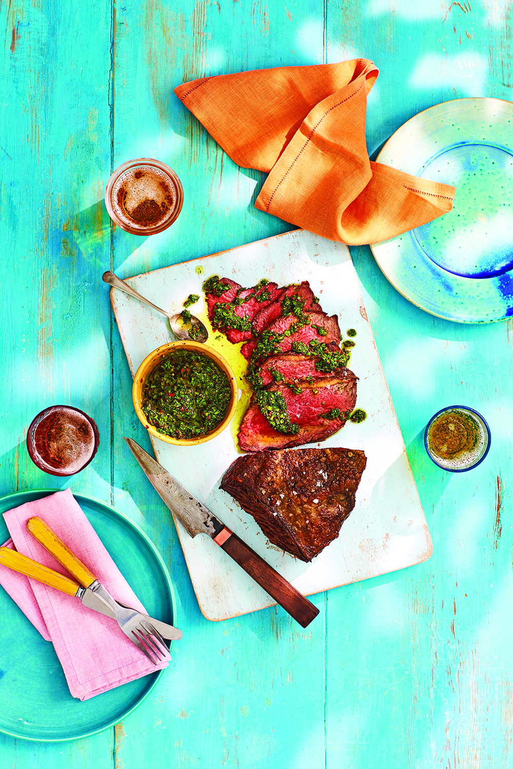 barbecue picanha with chimichurri