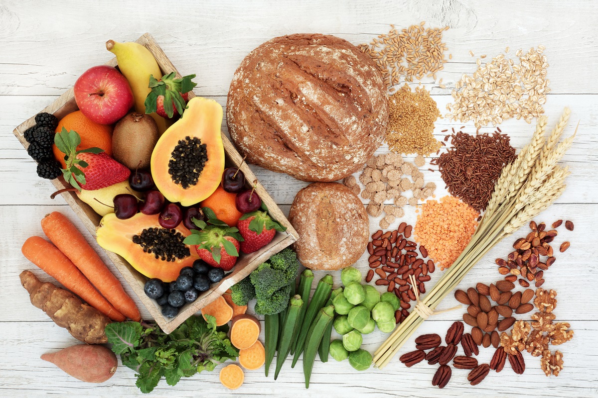 Healthy,High,Fibre,Diet,Food,Concept,With,Legumes,,Fruit,,Vegetables,
