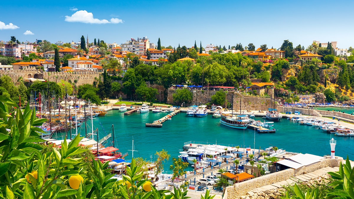 Harbor,In,The,Old,City,Of,Antalya,Kaleici,Old,Town.