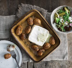 3 ways with jersey RoyalsrecipeBaked Jersey Royals with brie and pickles