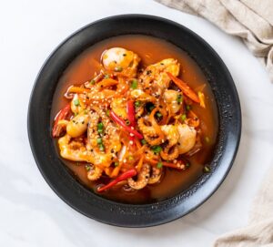 Stir-fried,Octopus,Or,Squid,With,Korean,Spicy,Paste,(osam,Bulgogi)