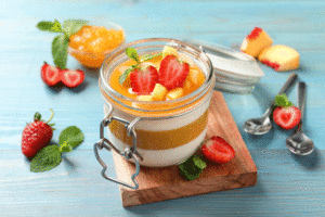 Panna Cotta ροδάκινο