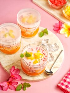 Mango,Sago,Is,A,Refreshing,And,Satisfying,Summer,Dessert,,With