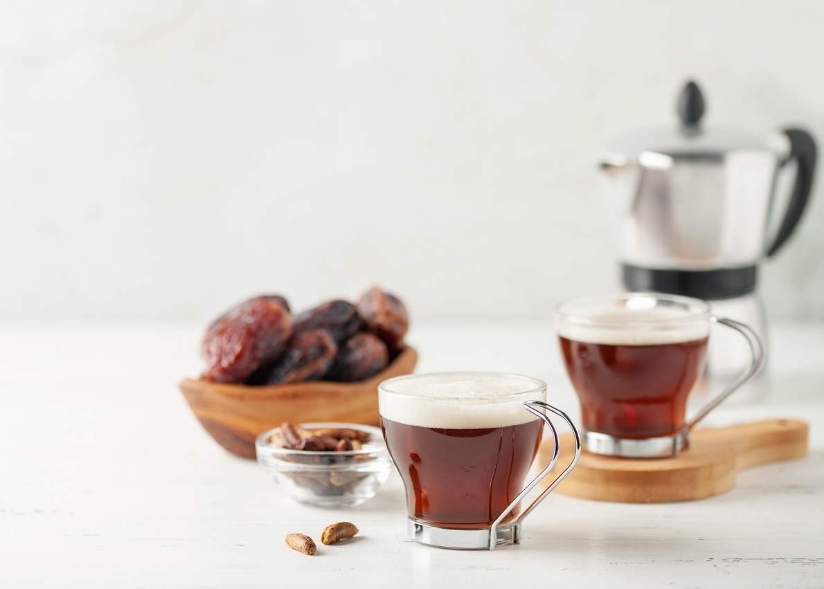 Cup,With,Dates,Coffee,With,Date,Seeds.,Healthy,Plant,Drink