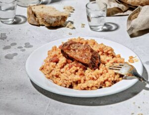 Κασιώτικο πιλάφι με μοσχάρι