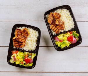 Healthy,Food,Delivery,Or,Take,Away,Lunch,In,Plastic,Container.