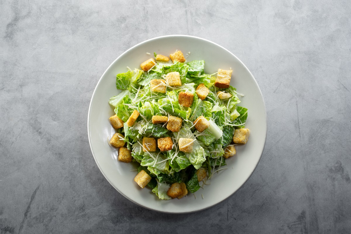 A,Top,Down,View,Of,A,Caesar,Salad.