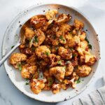 Air,Fryer,Cauliflower,With,Spoon