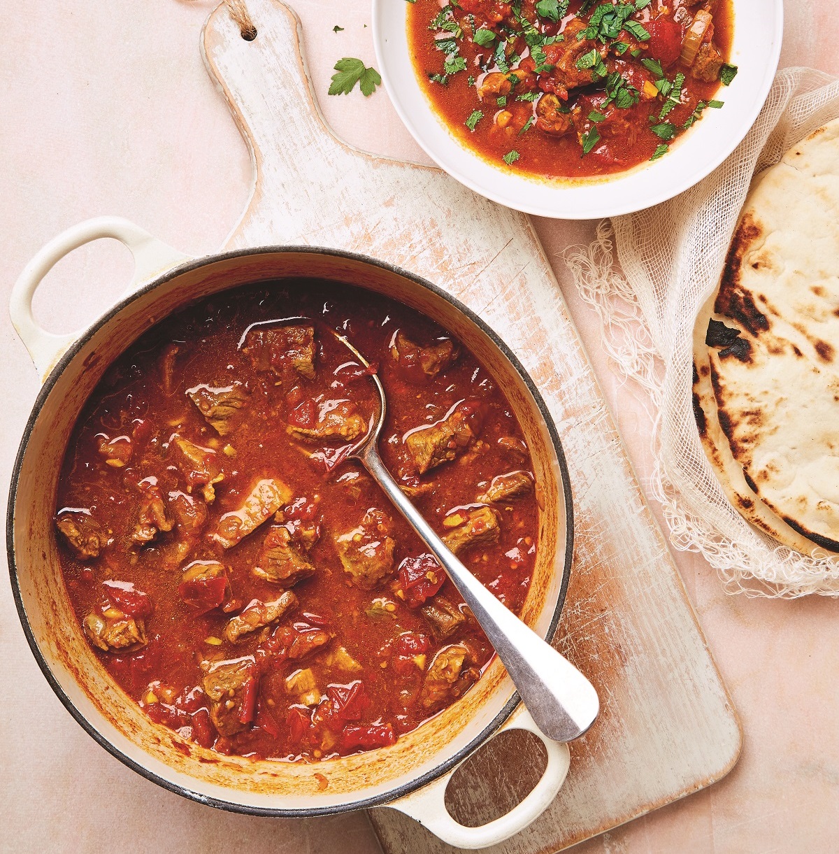 Late-summer lamb,tomato andtamarind stew