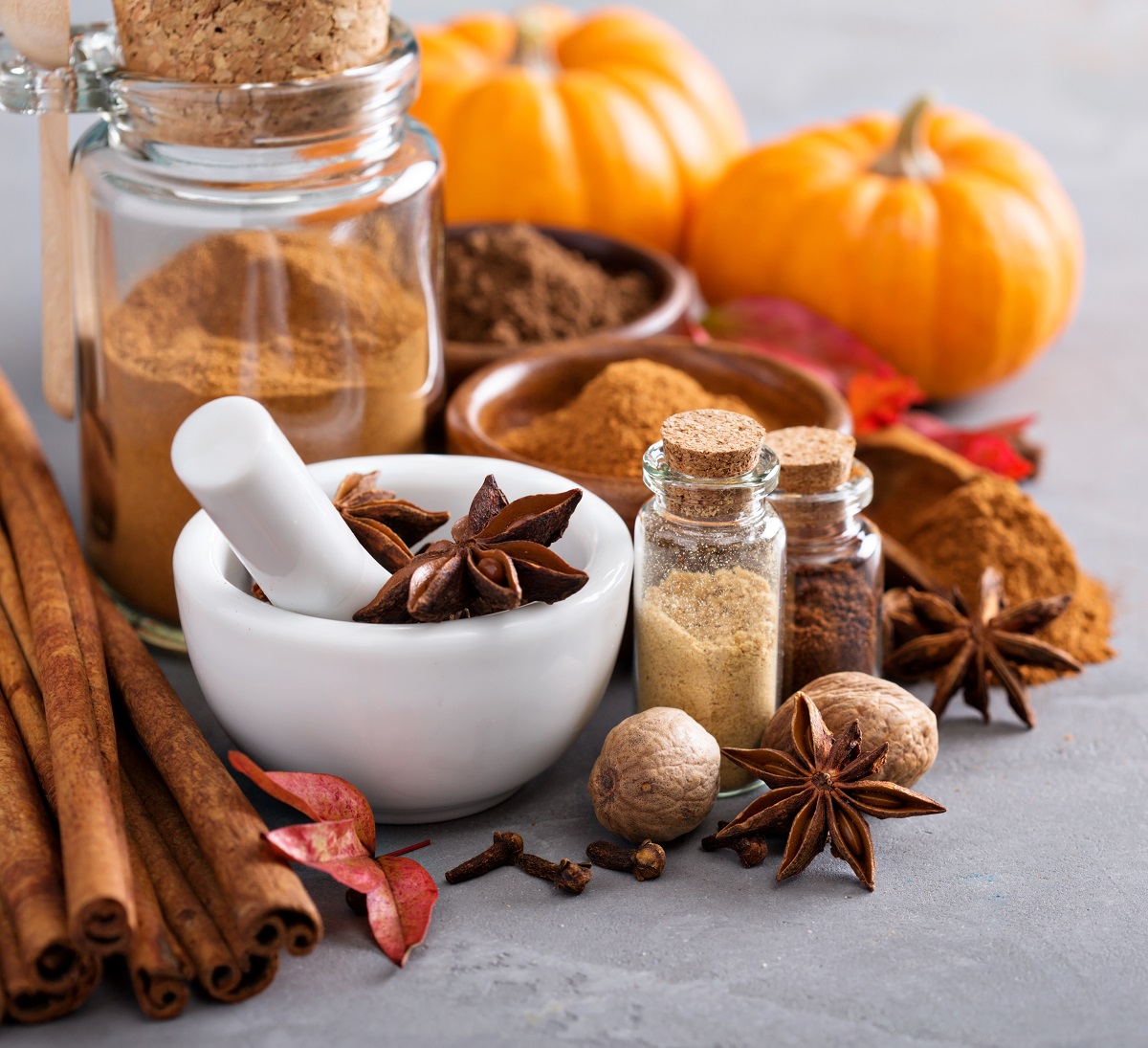 Homemade,Pumpkin,Pie,Spice,In,A,Glass,Jar