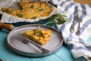 Zucchini,Pie,With,Ham,And,Cheese.,Summer,Diet,Cake