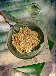 Cacio e pepe με Σκοτύρι Ίου