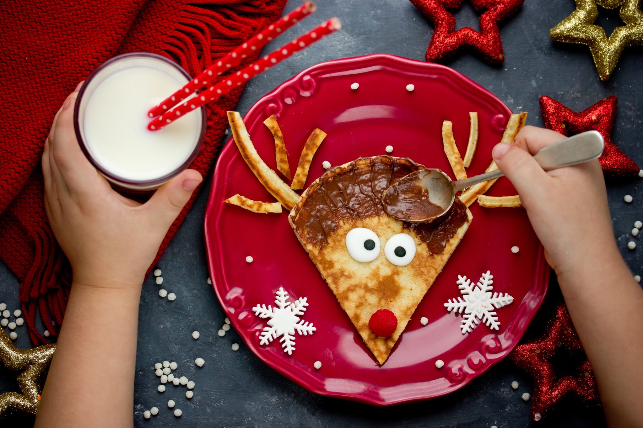 Reindeer,Pancakes,Funny,And,Easy,Breakfast,On,Christmas,Morning,Meal