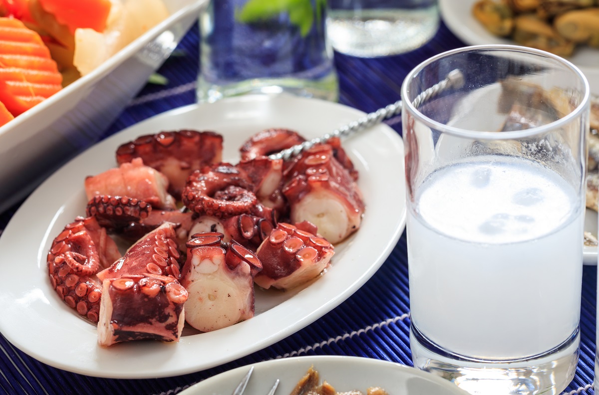 Glasses,Of,Ouzo,And,Appetizers