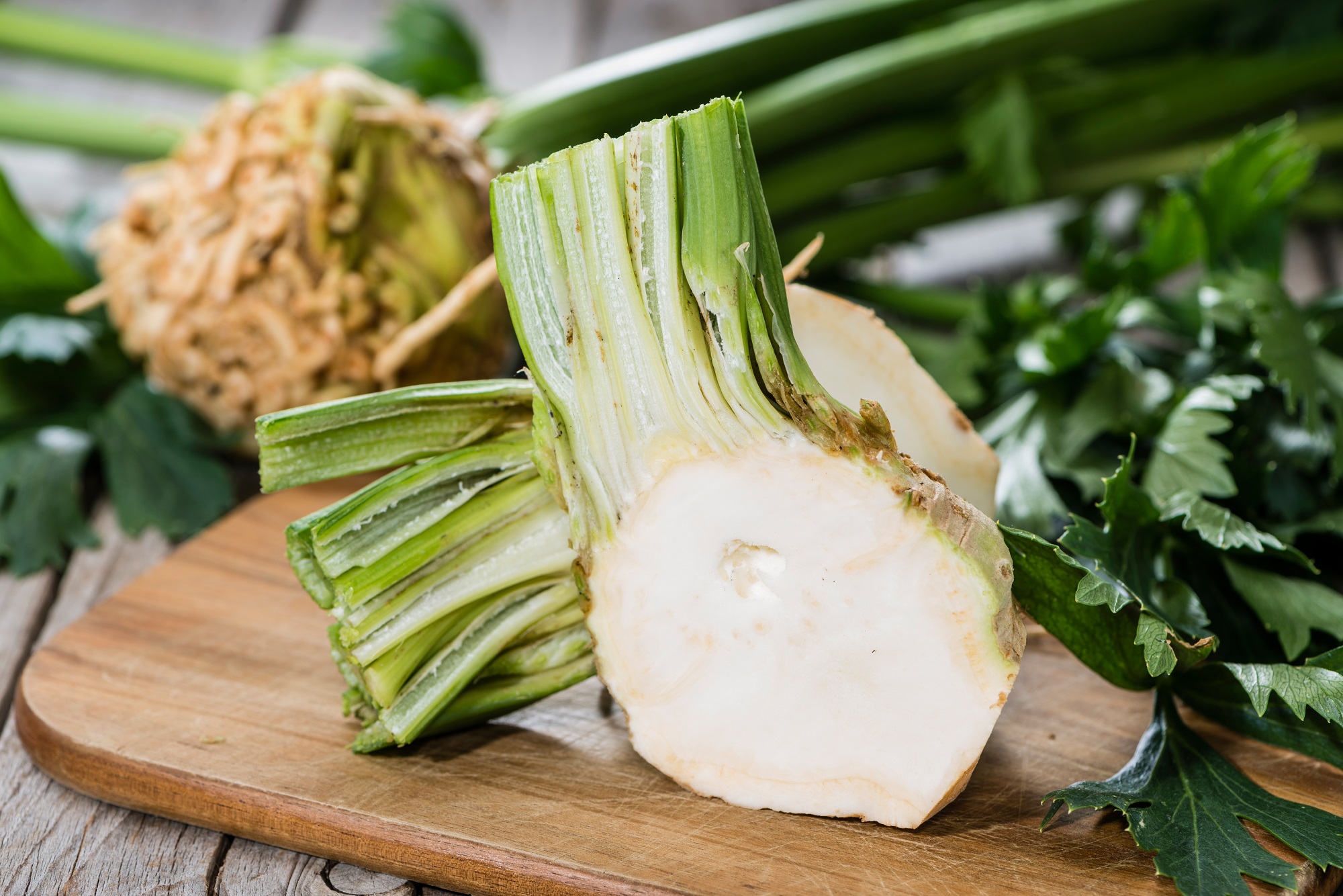 Portion,Of,Fresh,Celeriac,On,Wooden,Background,(detailed,Close-up,Shot)