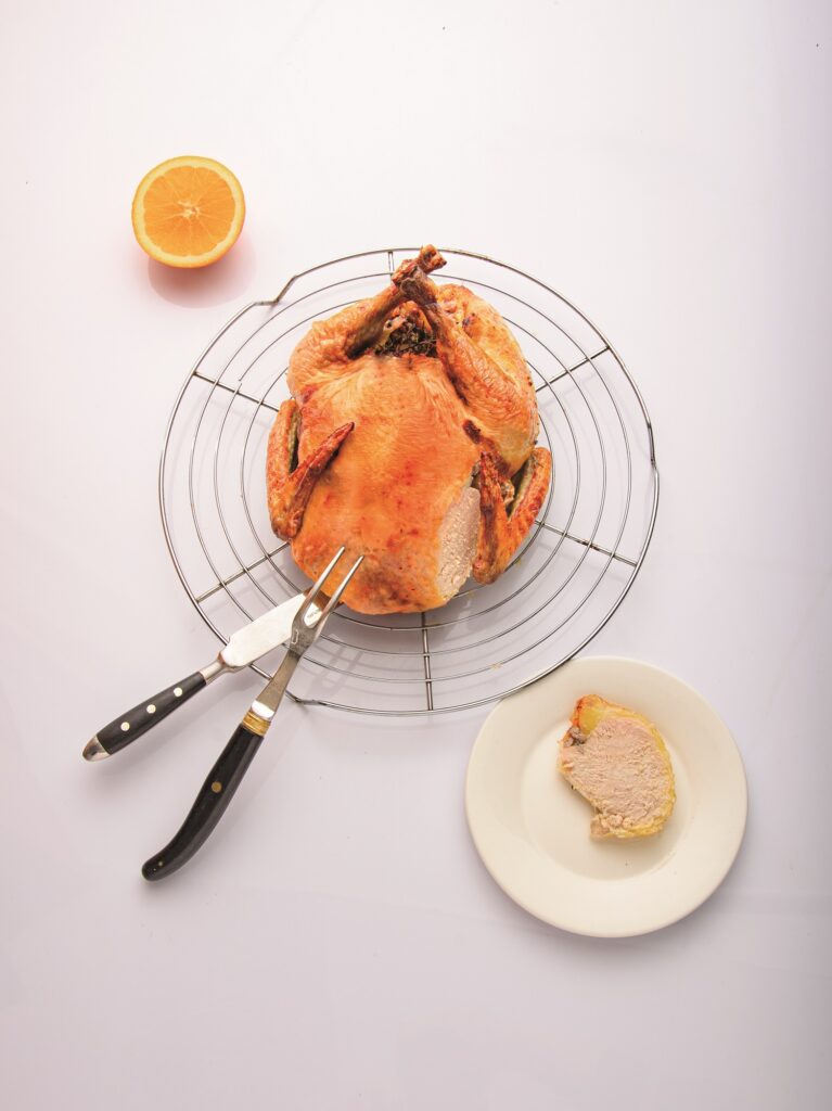 γεμιστή φραγκόκοτα