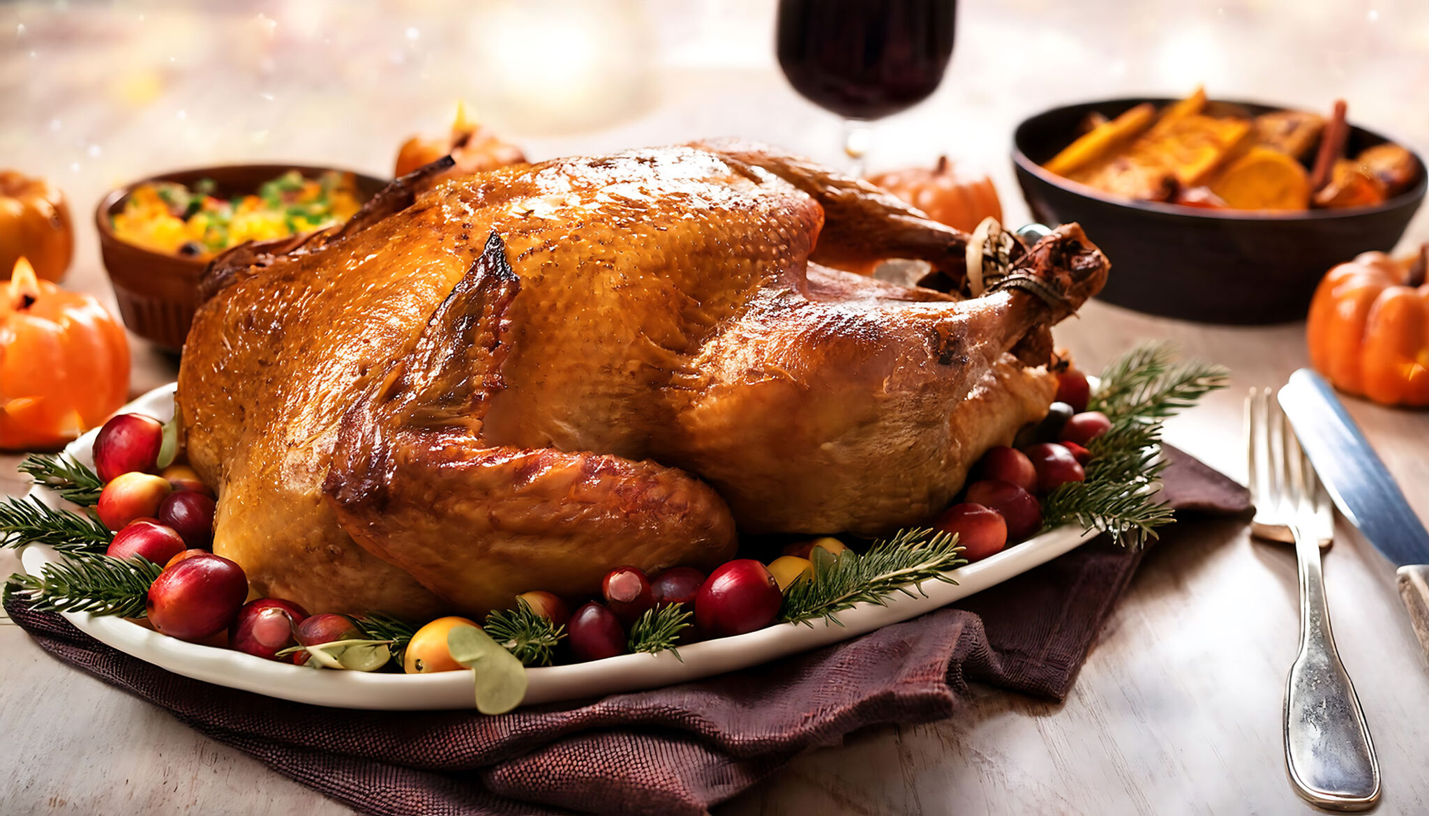 Homemade,Roasted,Thanksgiving,Day,Turkey