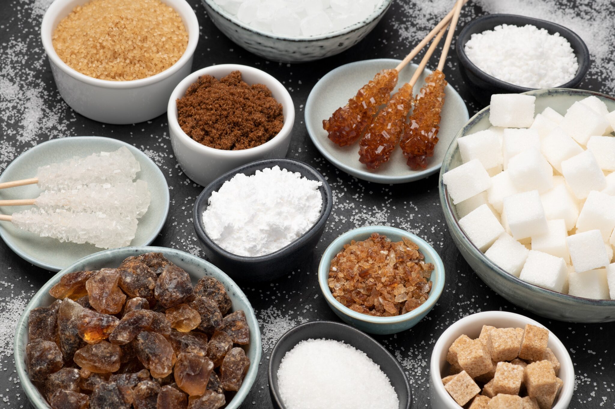 Different,Kinds,Of,Sugar,In,Bowls