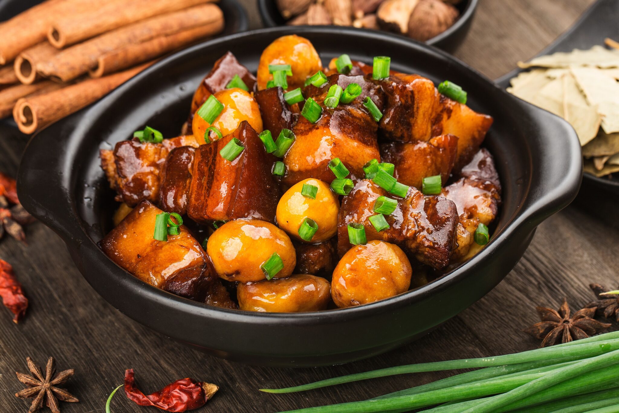 Braised,Pork,With,Chestnuts,chinese,Food