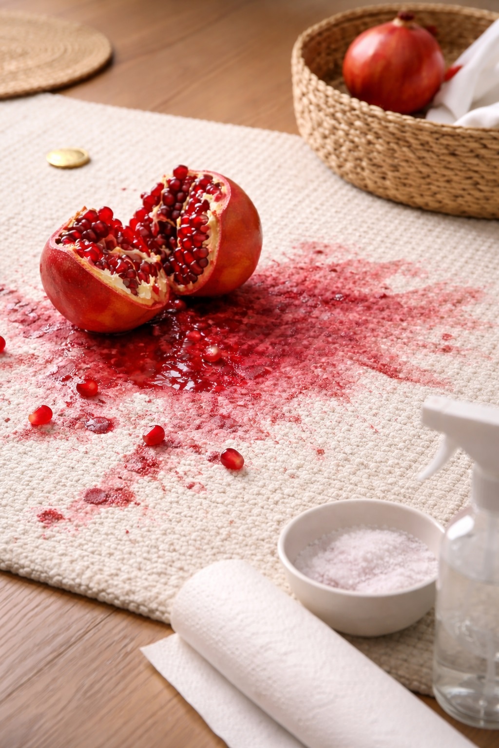 λεκέδες από χυμό ρόδι