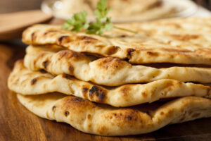 Homemade,Indian,Naan,Flatbread,Made,With,Whole,Wheat