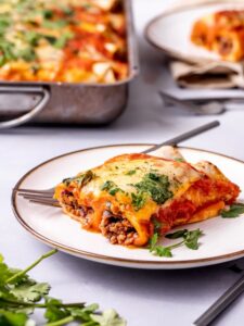 Mexican,Original,Recipe,For,Enchiladas,With,Beef,,Traditional,Cuisine,With